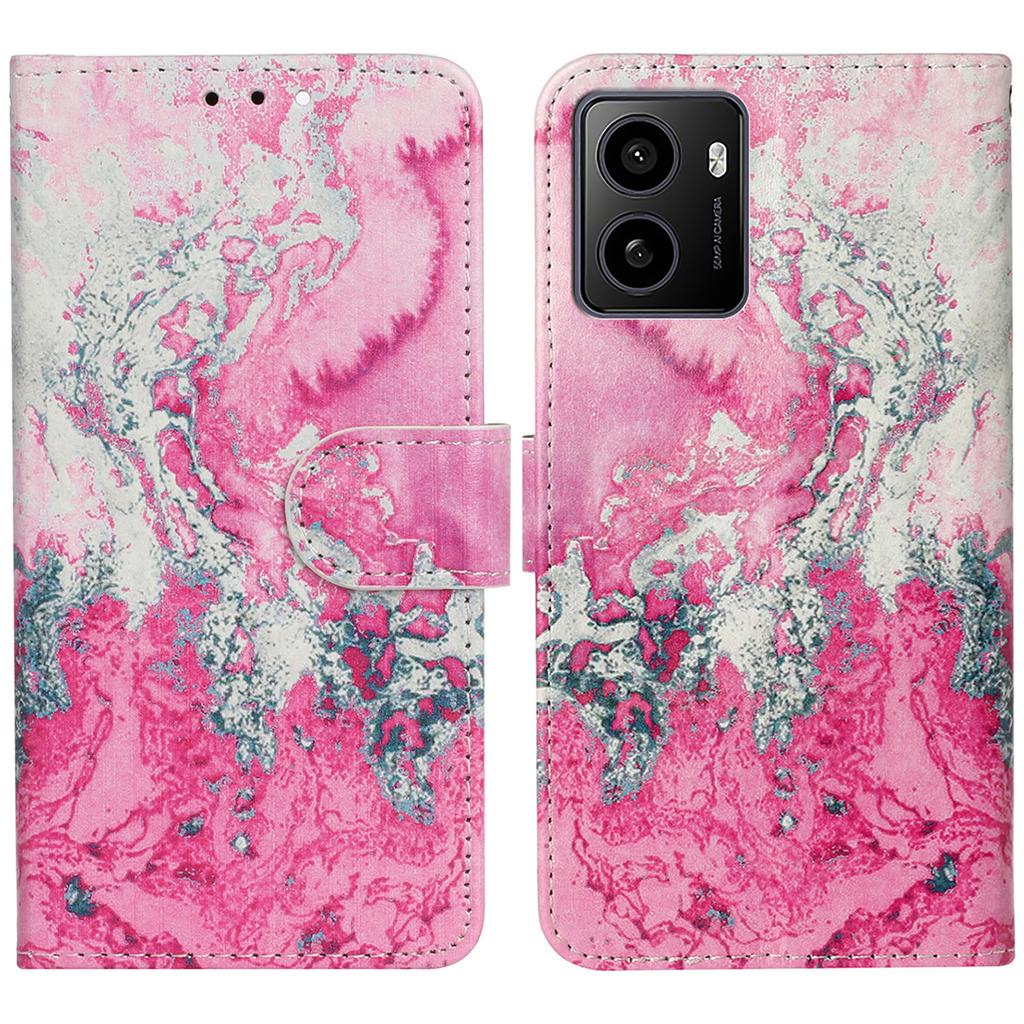 Противоударный чехол-книжка из ПУ кожи с рисунком для HMD Pulse/Pulse+