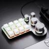 12 клавиш 4 ручки Программируемая макроклавиатура RGB USB Проводная/Совместимая с Bluetooth Клавиатура для Photoshop Игр Hot-swap Красный переключатель