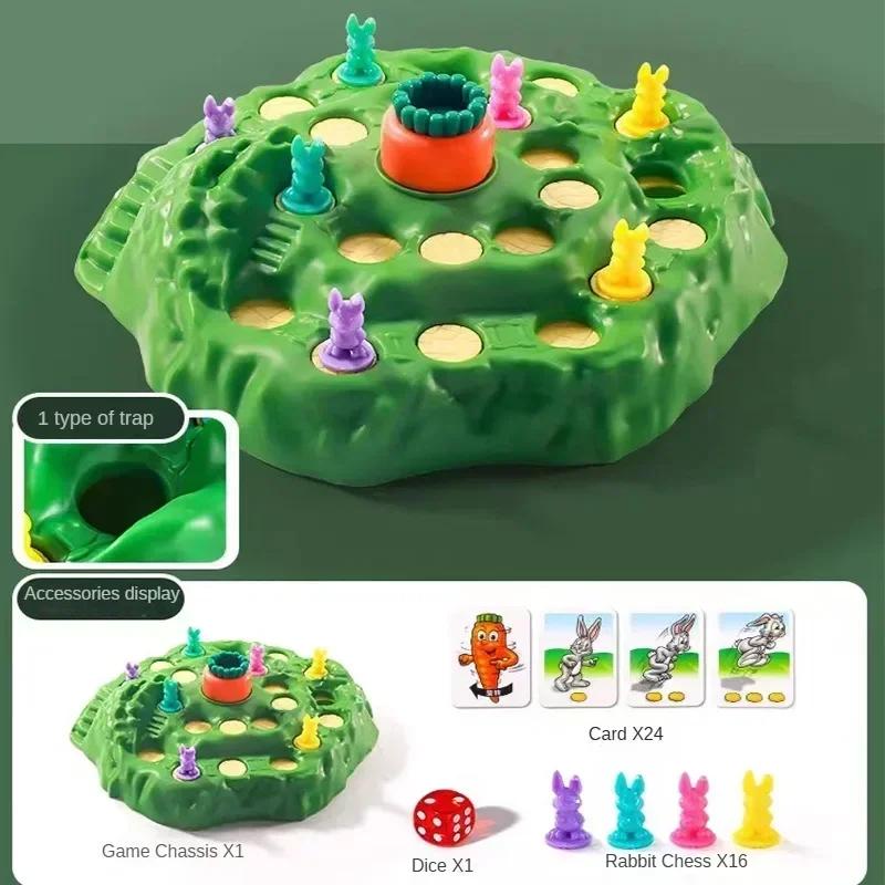 Морковь Ловушка для Кролика Настольная Игра Защити Игра Вызов Родитель-Ребенок Семейная Вечеринка Интерактивная Обучающая Головоломка Игрушки-Головоломки Подарки