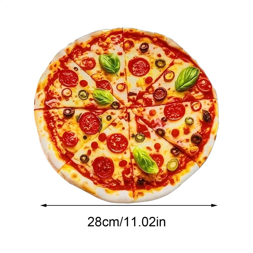 Dog Squeak Toys Realistic Pizza Shape Pet Squeaky Toys Cleaning Teeth Puppy Chew Sound Toy Pet Supplies for Small Large Dogs