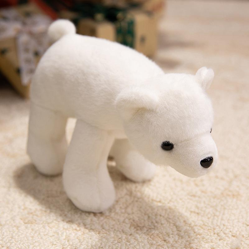 Luminous Polar Bear Pillow Plush Toy Doll White Polar Bear Doll Children's Muppet Doll