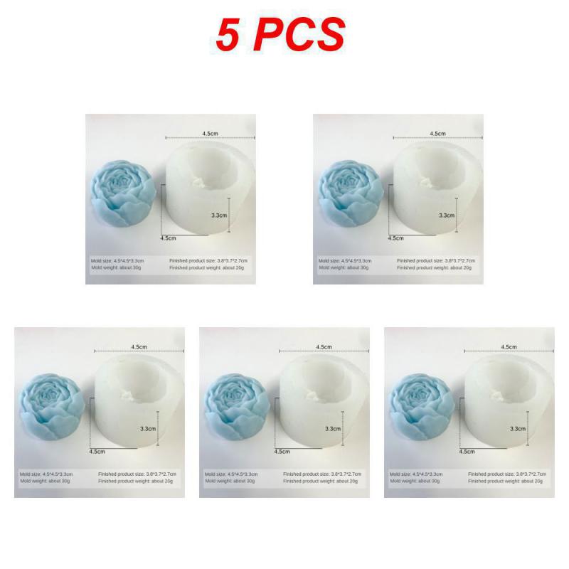Quality Food-grade Flower Silicone Mold DIY Ornaments Handmade Soap 3D Cake Chocolate Candy Jelly Baking Tool Molds Reusable