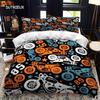 Комплект пододеяльников для кровати мотоциклиста, комплект королевского ситца, двойной размер, пододеяльник, комплект постельного белья, мягкий полиэстер, пододеяльник