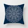 Blue White Porcelain Print Cushions Case Bohemian Style Mandala Geometry Pillows Case Modern Fashion Sofa Chairs Throw Pillows