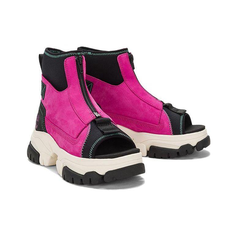 Timberland Босоножки-ботильоны Adley Way с открытым носком Женские Розовые Черные Белые A5W3G