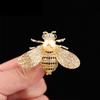 2PCS Gold-color and Silver-plated Brooches Anti-glare Bees Imitation-pearl Pins Hundreds of Clothing Cartoon Corsages