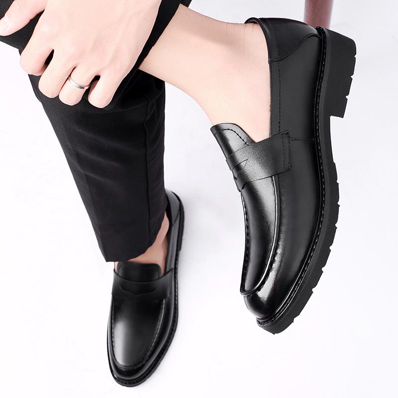 Classic Retro Men's Dress Shoes Business Style Party Leather Formal Shoes Wedding Shoes Men's Flats Leather Oxfords