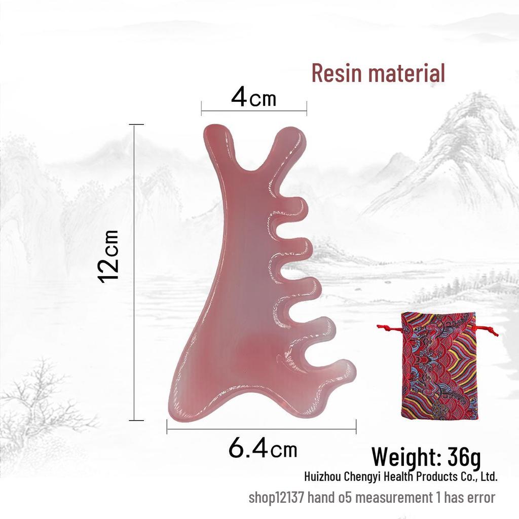 Сандаловая расческа с широкими зубьями для терапии кожи головы, головы и лица