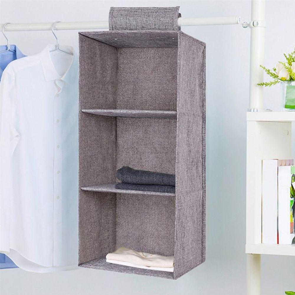 Cotton Hanging Storage Pouch Space Saver Clothes Organizer for Household Closet Container