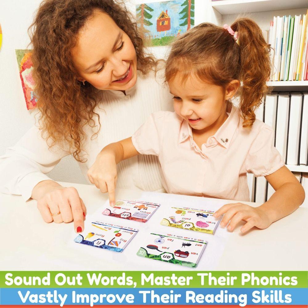 Early Reading Phonics Flash Cards Digraphs Baby Enlightenment Animal Card Kids Education