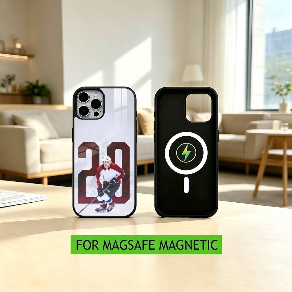 Чехол для телефона хоккеиста Нейтана Маккиннона для iPhone 17, 16, 15, 14, 13, 12, 11 Plus, Pro, магнитный для Magsafe, беспроводной зарядки