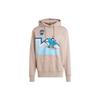 adidas Толстовка с капюшоном Originals Holiday с мультяшным принтом. Женские толстовки розового и коричневого цвета IT1742
