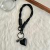 3D Heart Pendant Phone Wrist Lanyard Adjustable Length Mobile Phone Charm New Phone Hanging Strap