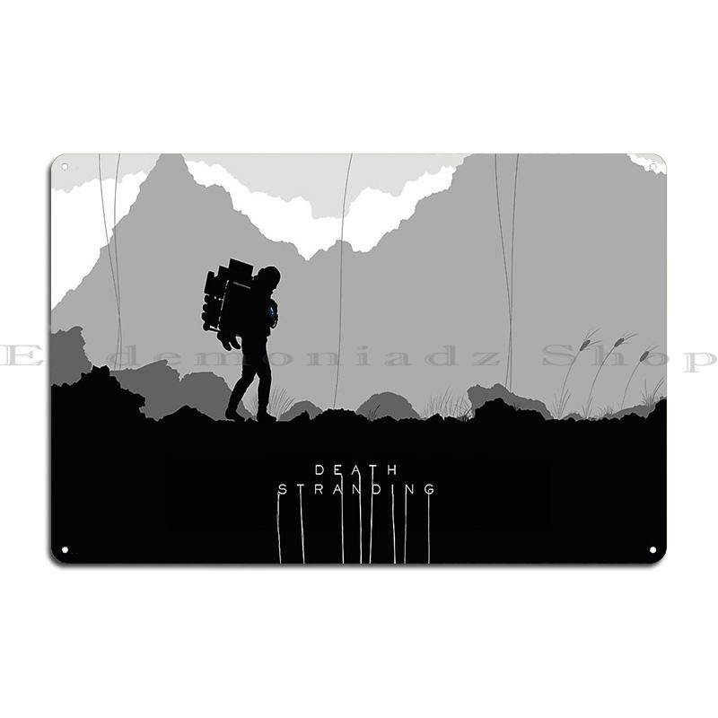 Постер Death Stranding Металлическая табличка Кино напечатанная Декорация Кино Классика Жестяная табличка Постер