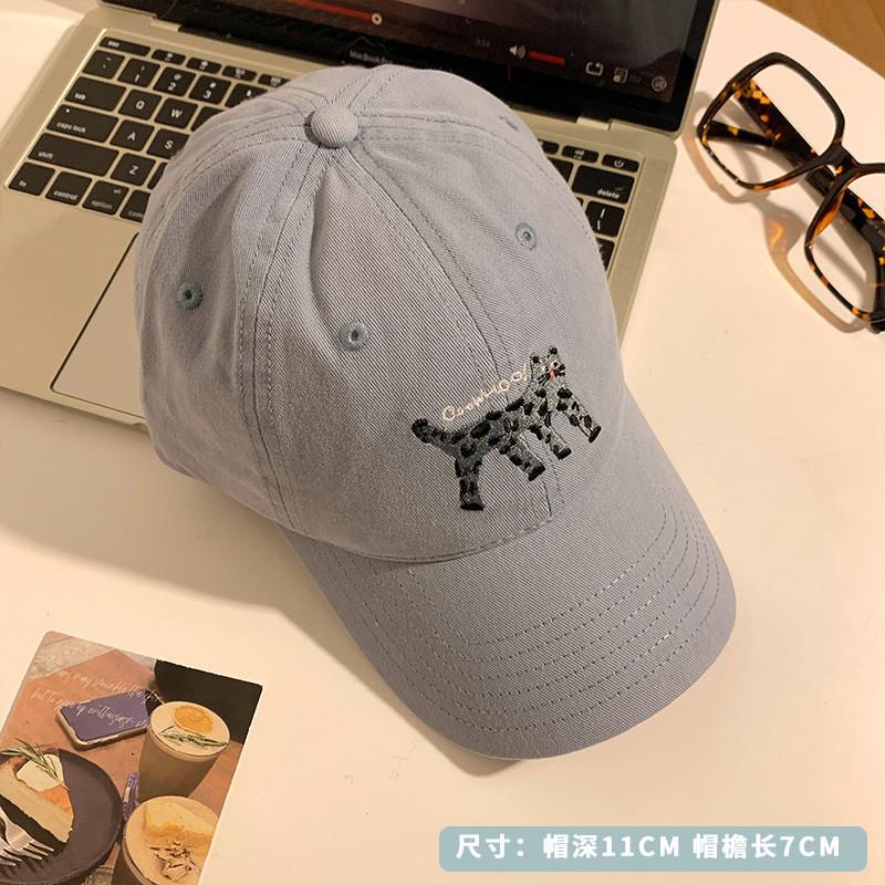 Cat Soft Embroidered Baseball Cap Adjustable Wide Brim For Women Fashion Gift