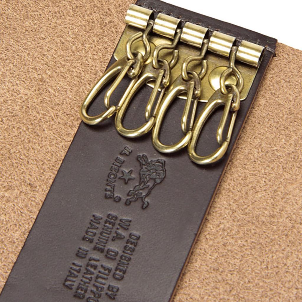Key Case F Dark Brown [IL BISONTE] 54_1_5412305250