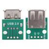 10Pcs USB Type A Female Socket Breakout Board 2.54mm Pitch Adapter Connector DIP