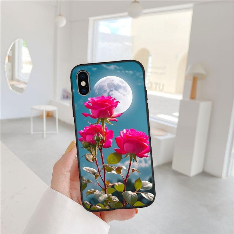 Красивый чехол для телефона с цветами роз для Motorola Moto Edge Plus G54 E14 G04S G45 G54 G64S30 S50 X30 X40 X50 Ultra Pro Power