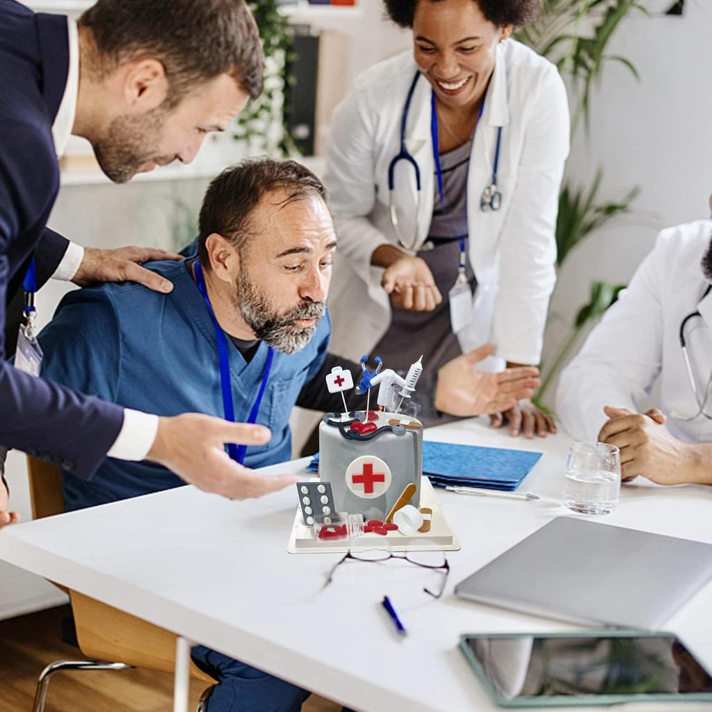 Топпер для торта «Медсестра», топперы для кексов «Медсестра», украшения для торта на выпускной медсестры, принадлежности для вечеринки врача и медсестры