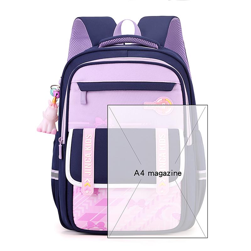 Schoolbag For Primary School Students Grade 1-6 Large Capacity Lightweight Backpack For Reducing Burden Backpack For Boys And Girls Children