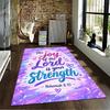 Christian Inspirational carpet Set Purple carpet set (1 duvet cover, 2 pillowcases, duvet not included)