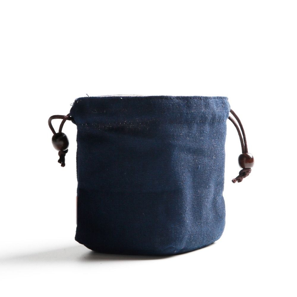 Pocket Cotton Linen Flower Pattern Teacup Bag Teaware Storage Bag Tea Tools Teapot Bundle Pocket