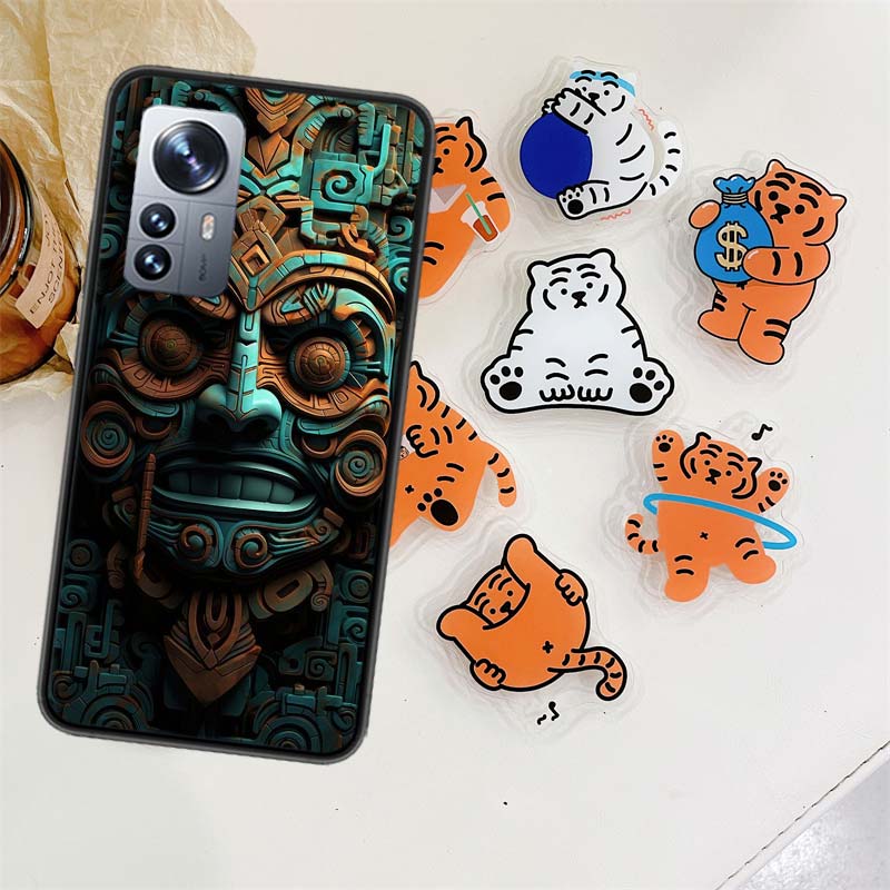 Aztec Maya Stone Phone Case For Xiaomi Poco X7 F6 F5 Pro F7 14 Ultra Mi 15 11 Lite F3 M6 M5S M4 11T 10T Pro Cover Capa