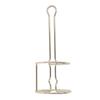 Tissue Reserve Holder Electroplating Bright Vertical Style Gold Iron Easy Cleaning Toilet Paper Stan