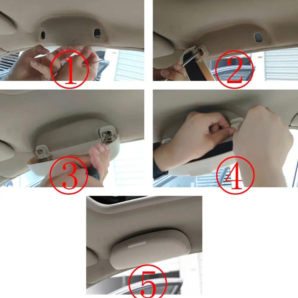 Для Nissan Qashqai Dualis Rogue X-trail Sunny Livina Футляр для очков Бокс для солнцезащитных очков Держатель для очков Органайзер Аксессуары для интерьера