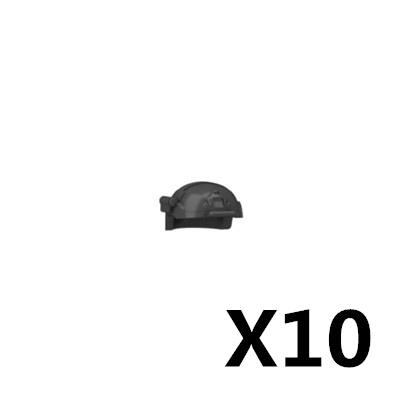 10 ШТ./ПАРТИЯ MOC Военные Строительные Блоки Фигурки Солдат Жилет Шлем Ремень Маска Наушники Кирпичики Армейские Аксессуары Игрушки J021
