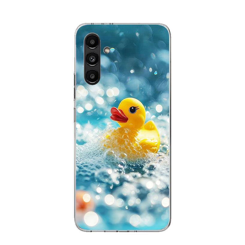 Чехол для телефона с резиновыми уточками для бассейна для Samsung Galaxy A17 A16 A14 A15 A13 A57 A56 A54 A55 A53 A37 A36 A34 A35 A33 A26 A24 A25