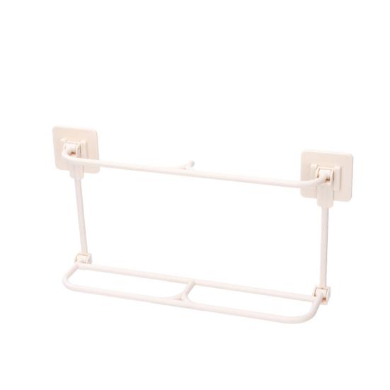 Shoe Rack Foldable Bathroom Slipper Rack Wall Mounted Punch-free Easy Access And Space Saving Shoe Organizer