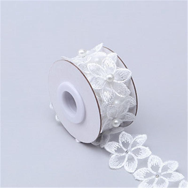 Изысканное свадебное платье, 1 ярд, аксессуары «сделай сам», кружевная вышитая лента, одежда, шитье, отделка цветами из бисера