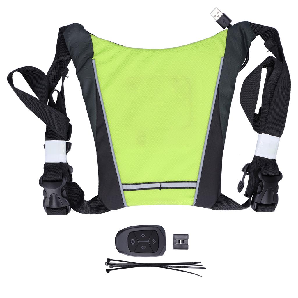 Bicycle Warning Vests Wireless Cycling Bike Safety LED Turn Signal Light Vest with RemoteLight