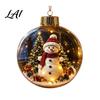 Warm Light Seasonal Ornaments Glowing Clear Christmas Ball Ornament Up Story Decoration with LED Decorative Garland Accents Light Mini Holiday Scene