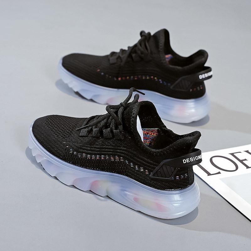Модные Роскошные Весенне-Осенние Женские Новые Сетчатые Дышащие Универсальные Повседневные Спортивные Туфли Молодежные Студенческие Модные Кроссовки для Бега