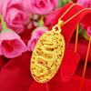 Gold Color Pendant Hollow Out Dragon Pendant Vintage Style Dominant Dragon Pendant