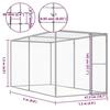 Cat Cage - vidaXL - 3x1.5x1.5 M - Galvanized Steel - Outdoor - Easy Assembly