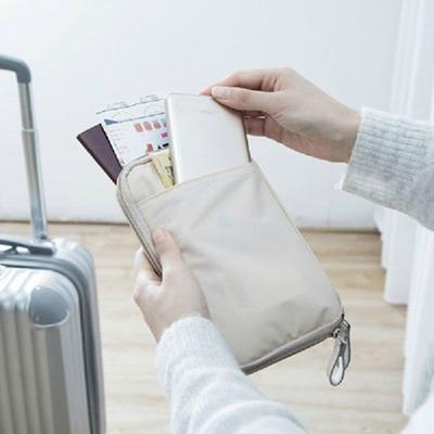 Сумка для хранения документов для путешествий за границу, защитная куртка, водонепроницаемая сумка для карт, мужская и женская многофункциональная сумка для паспорта с зажимом для билетов в Корее