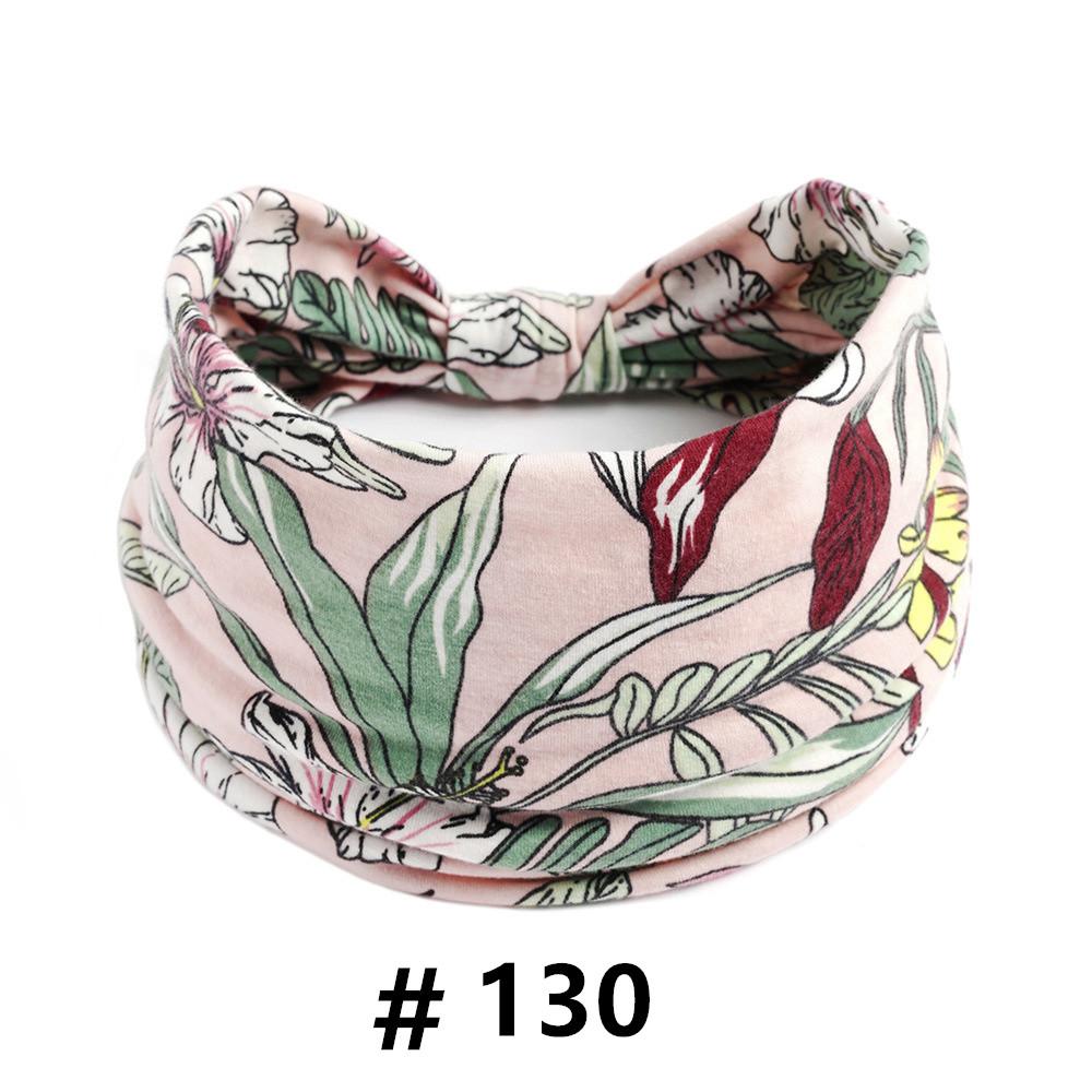 Бохо повязки на голову для женщин Хлопковые широкие повязки на голову Эластичная повязка для волос Нескользящая для тренировок Йоги Бега Тюрбан Головной убор Аксессуары для волос
