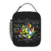 Math Rubics Accessories Insulated Lunch Tote Bag For Picnic Food Storage Bag Reusable Thermal Cooler Lunch Boxes