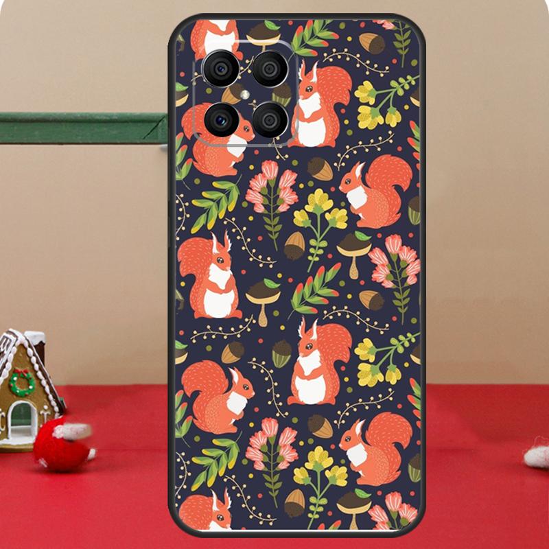 Мультяшный Чехол с Животным Белкой Для Honor Magic 8 5 6 7 Lite Honor 400 Pro 200 70 90 X8c X8b X9a X9b X9c X9d Win Чехол