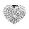 Rhinestone Air Outlet Clip Auto Perfume Diffuser Bling Crystal Heart Car Air Vent Diffuser Clip Car Decorations Accessories