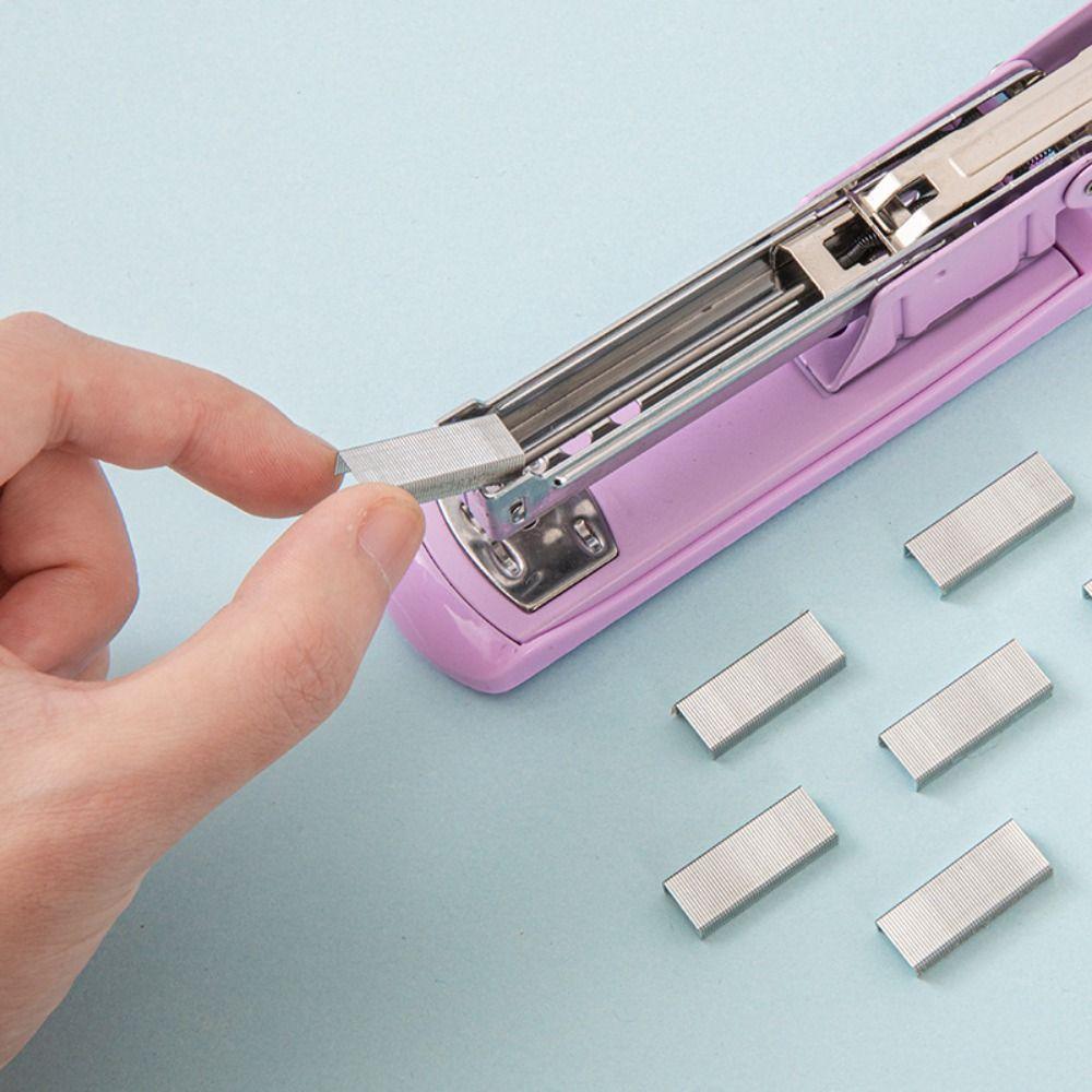 Многофункциональный степлер для бумаги Macaron Color, экономящий труд степлер для канцелярских товаров