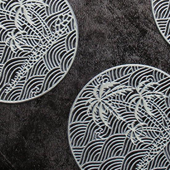 Коврик для чаши стильный блестящий прочный коврик для стола ПВХ полый коврик для украшения обеденного стола коврик для чашки для офиса