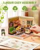 Rolife DIY Miniature House Super Creator Series Dollhouse 3D Puzzle Panda Hot Pot/Hong Kong Bites Cafe/Night Out Food Stall