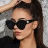 Модные винтажные большие солнцезащитные очки «Кошачий глаз» для женщин, мужские, солнцезащитные очки, панк, тень, бренд класса люкс, дизайнерские, сексуальные очки, УФ400
