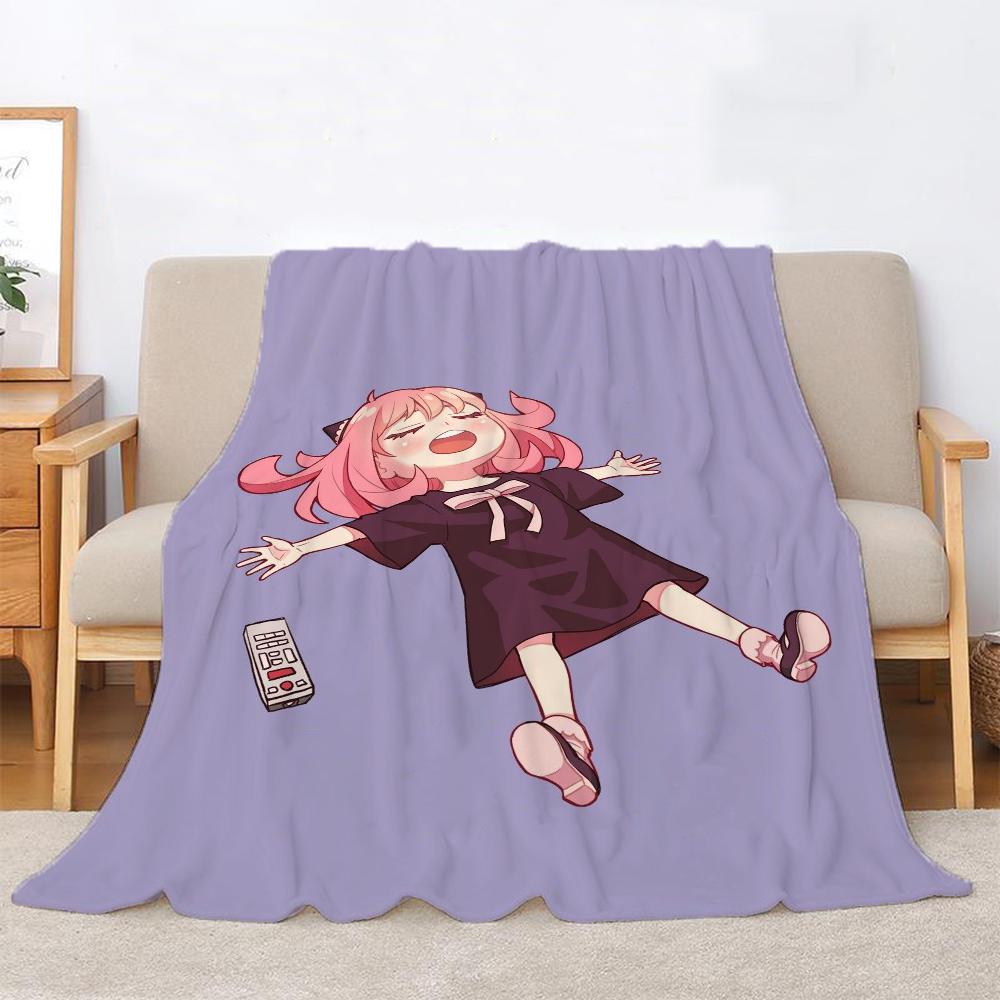 Spy X Family Summer Blanket King Size Moose Blanket For Bed Throw Home Interior Beach Полотенца Microfiber Beds Knitted Plaid