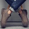 Мужская обувь осень-зима бархатные теплые ботинки челси мужские кожаные ботинки мужская рабочая одежда высокие ботинки сохраняющие тепло ботильоны