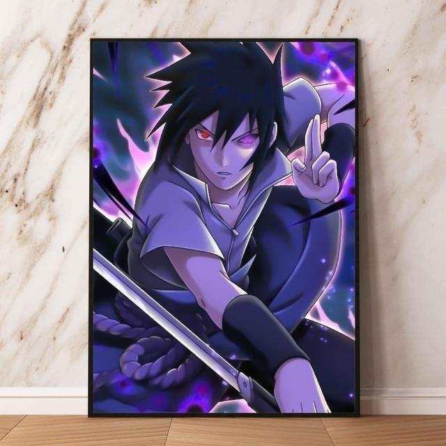 Холст Hd принты Натуто Учиха Саске Детская спальня украшения Современная гостиная изображение персонажа из мультфильма